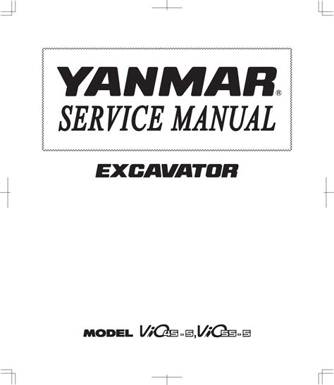 yanmar vio55 operator's manual